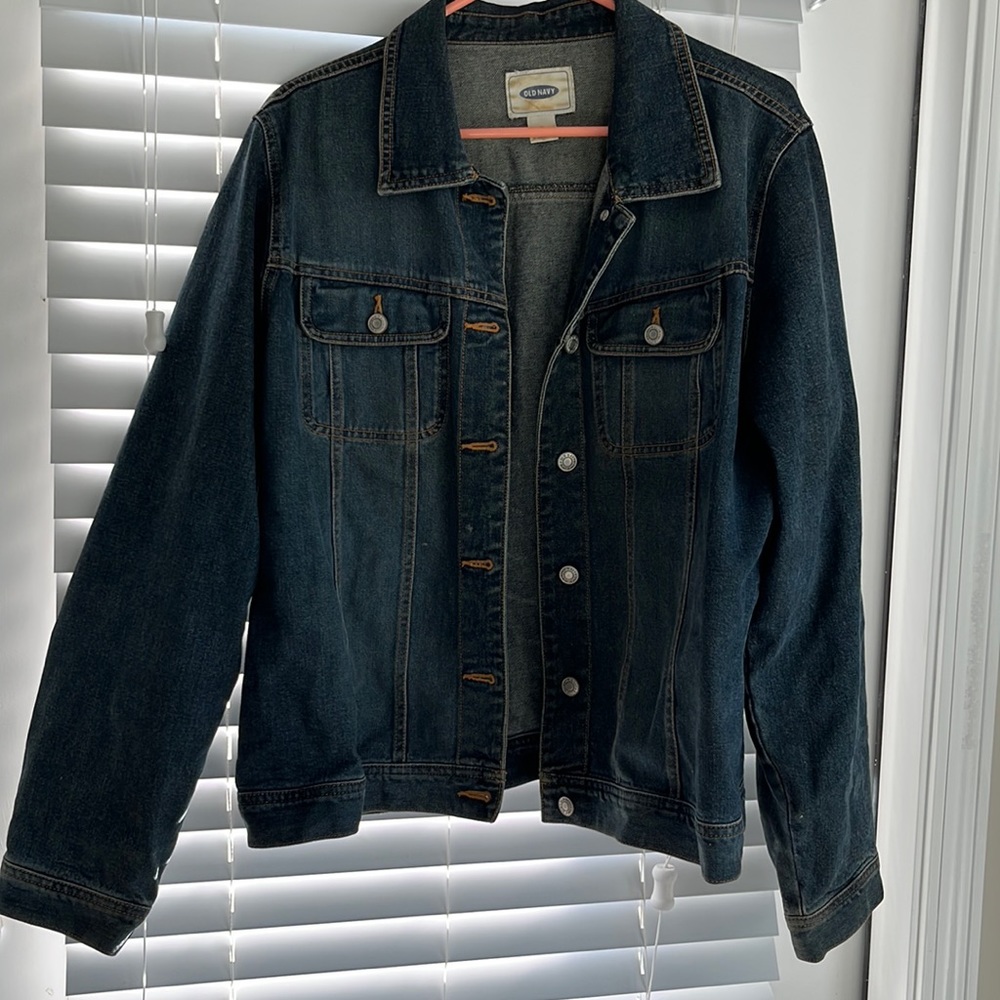 Old navy denim jean jacket xl